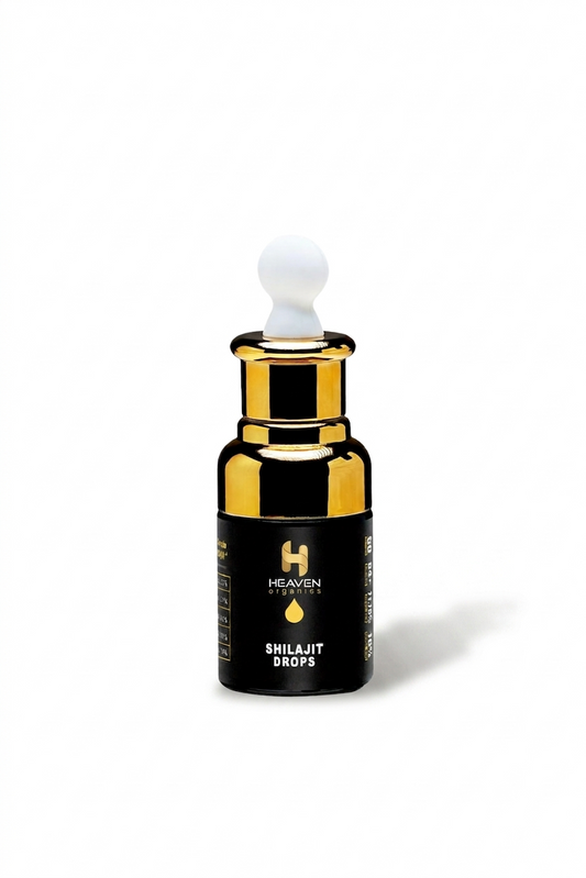 Pure Shilajit Liquid Drops – Himalayan Mineral Extract  | The Heaven Organics